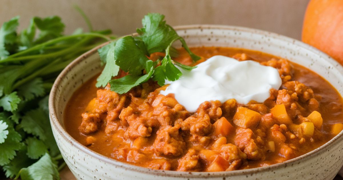 slow cooker pumpkin chili recipe for fall