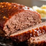 Classic brown sugar glazed meatloaf