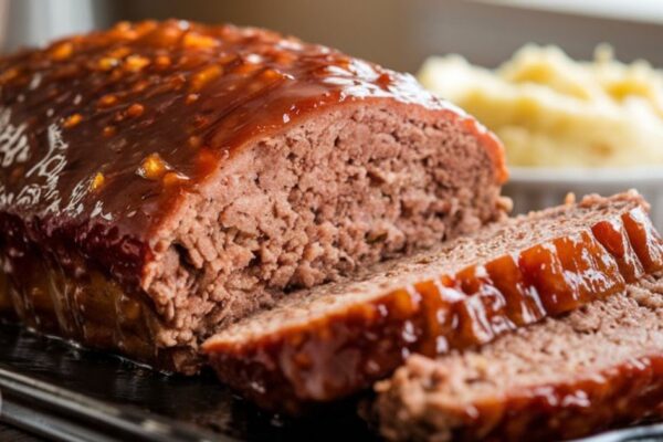 Classic brown sugar glazed meatloaf