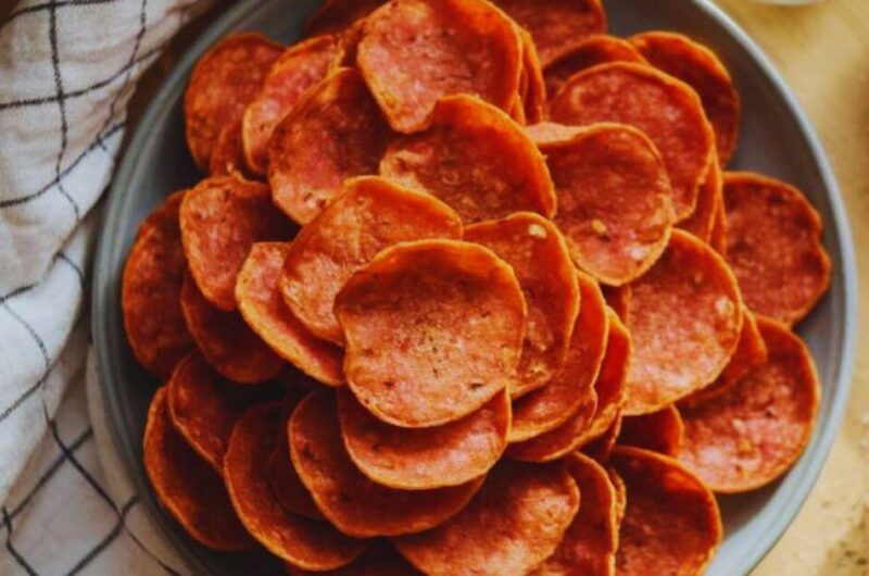 Keto Beef Pepperoni Chips