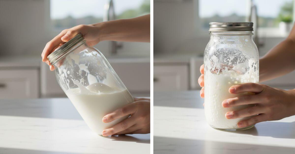 How to make smooth, frothy lassi, no blender method