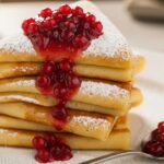 bananpannkakor , Swedish pancakes served with lingonberry jam