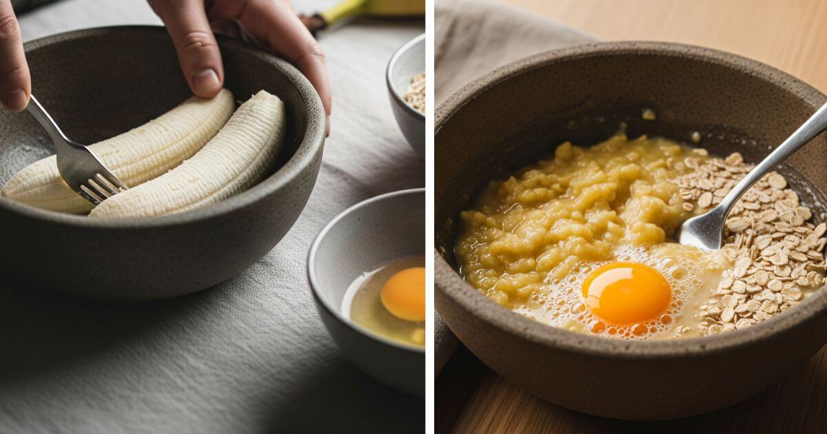 airy Swedish pancake ingredients, bananpannkakor