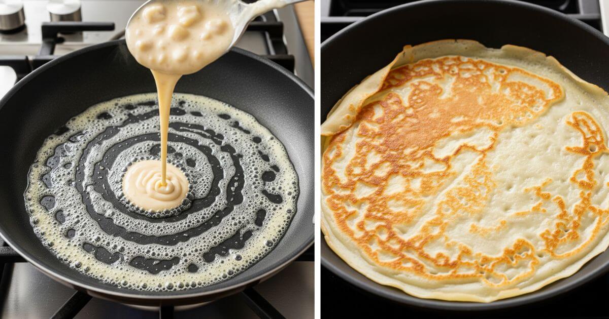 bananpannkakor cooking process