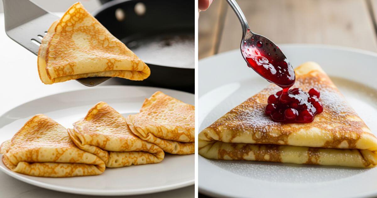 bananpannkakor serving