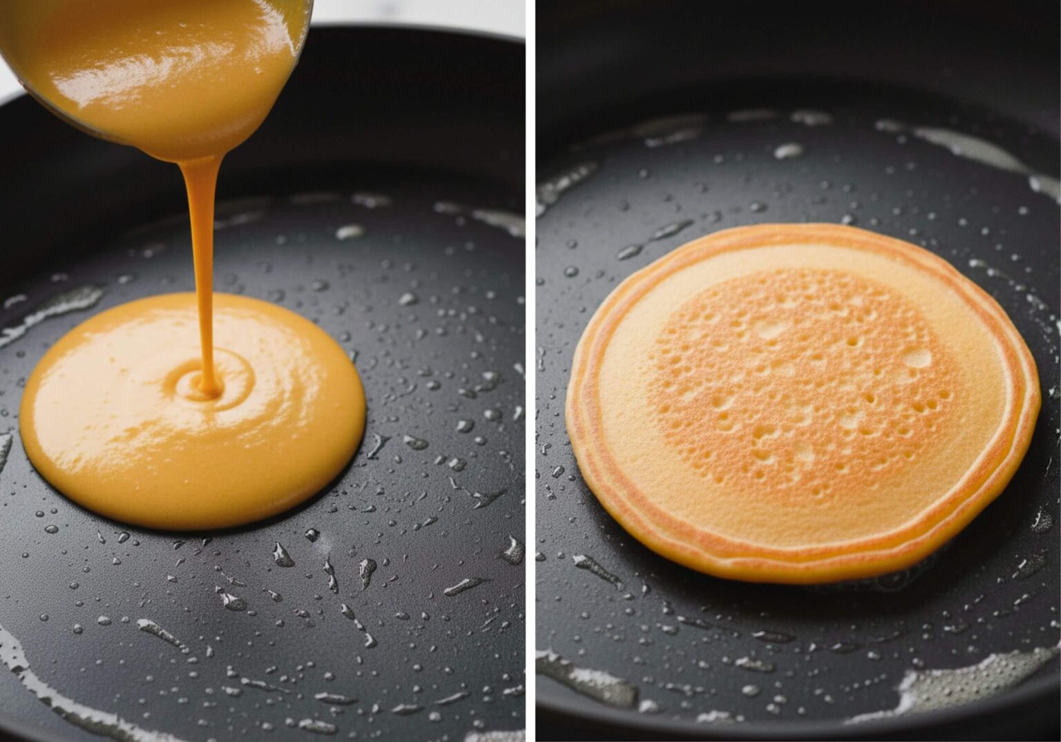 pumpkin pancake cooking