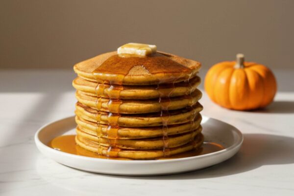pumpkin pancakes serving