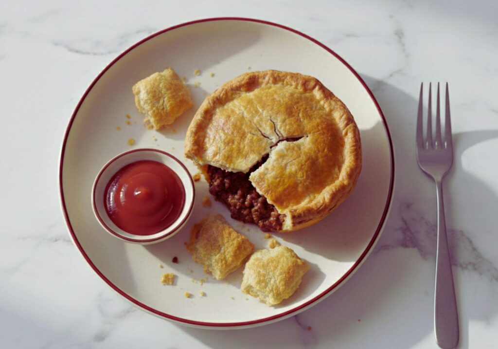 how to serve aussie meat pie
