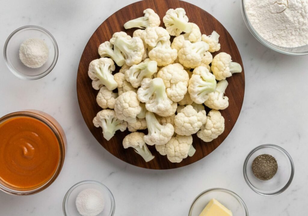 ingredients for cauliflower bites