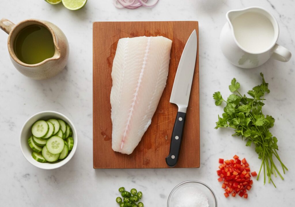 ingredients for kokoda fish recipe