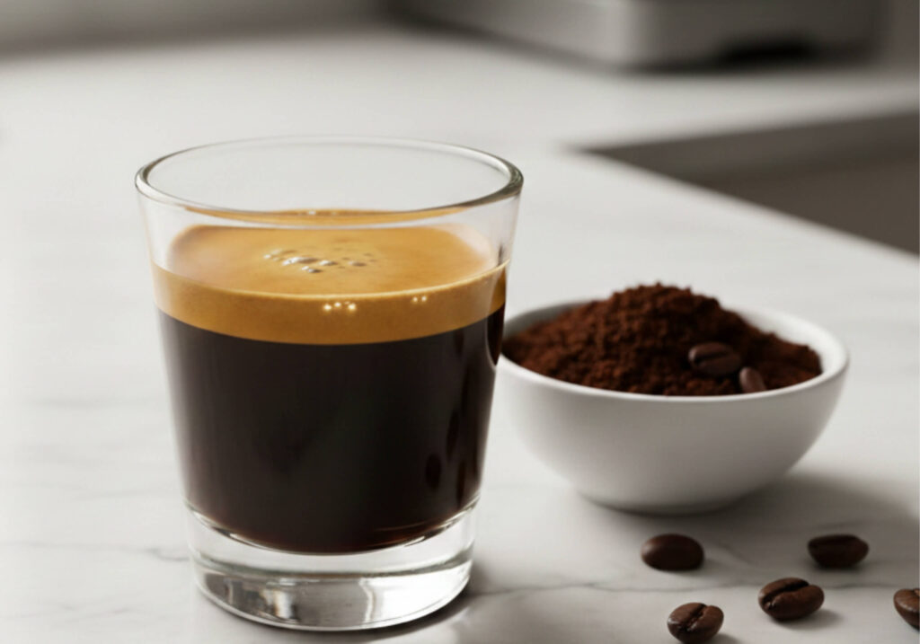 double shot espresso for flat white