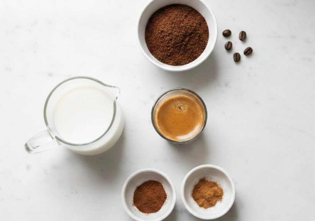 ingredients for flat white homemade