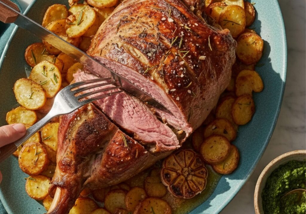 how to make mint sauce for roasted lamb