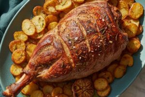 roasted lamb on rack recipe
