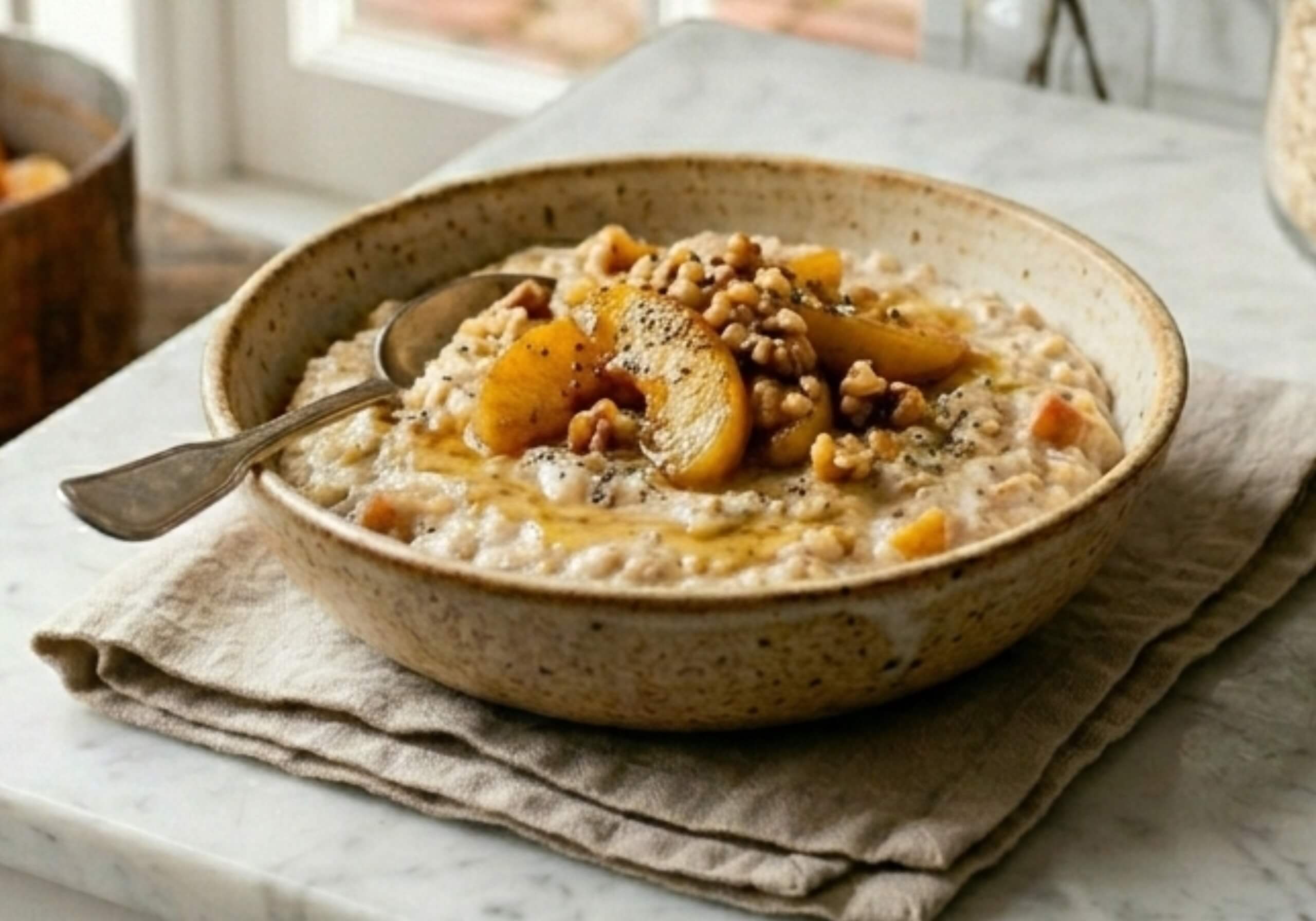 Apple oats cinnamon porridge recipe
