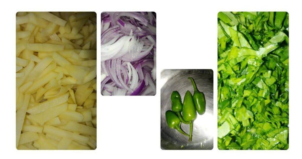ingredients for palak pakora
