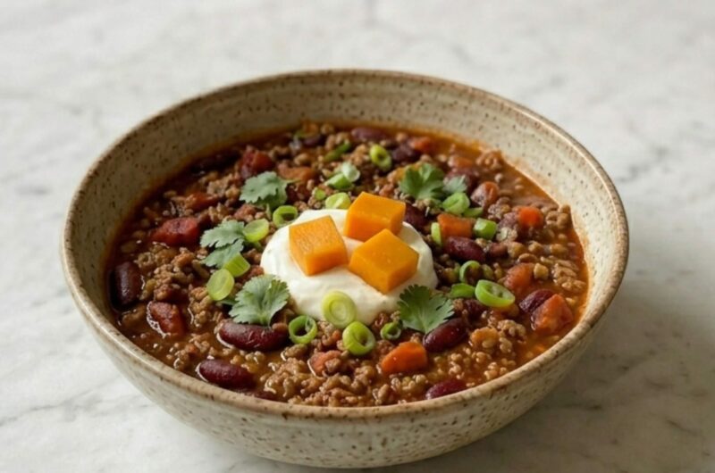Easy Pumpkin Chili (Cozy Fall Bowl)